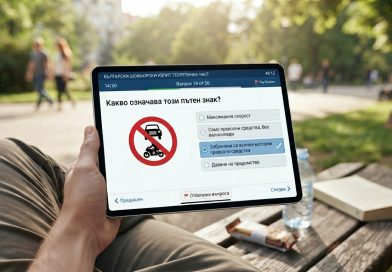 Листовки за категория В и В1: Новите изпитни тестове 2026 вече са налични като мобилно приложение